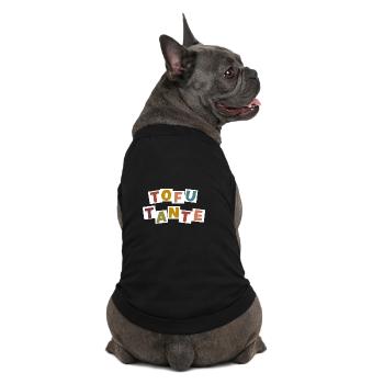 Tofu-Tante - Premium Organic Hunde-T-Shirt - Schwarz - Hinten