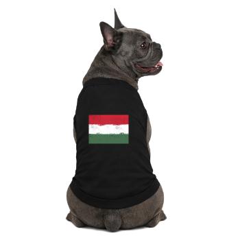 Flagge von Ungarn - Premium Organic Hunde-T-Shirt - Schwarz - Hinten