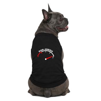 Papa-Witze Meter-Abschlag-Design - Premium Organic Hunde-T-Shirt - Schwarz - Hinten
