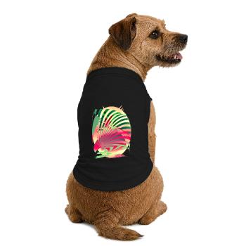 Sun Parrot Summer - Premium Organic Dog T-Shirt - black - Back