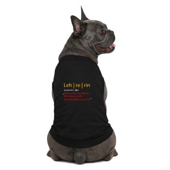 Lehrerin - Premium Organic Hunde-T-Shirt - Schwarz - Hinten