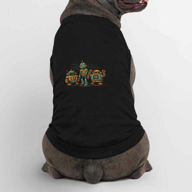 Geek Robots Binary Code Computer Science IT Premium Organic Dog T-Shirt
