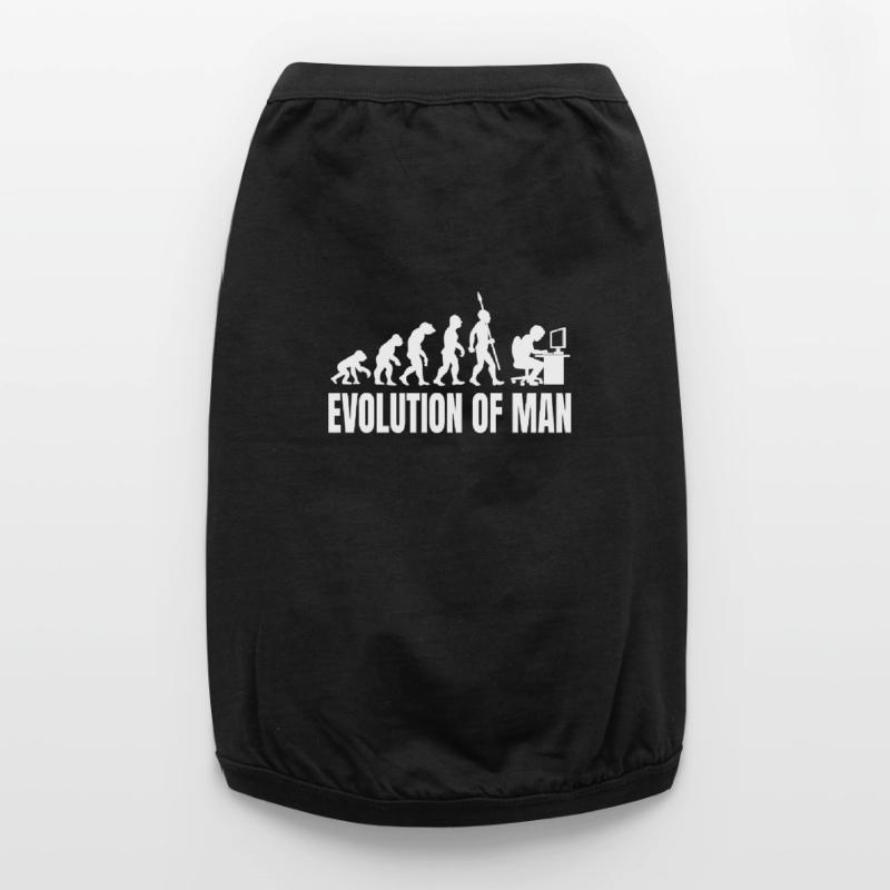 Programmer Computer Freak Evolution Retro Premium Organic Dog T-Shirt