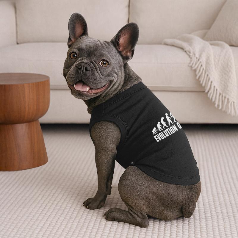 Programmierer Computerfreak Evolution Retro Premium Organic Hunde-T-Shirt