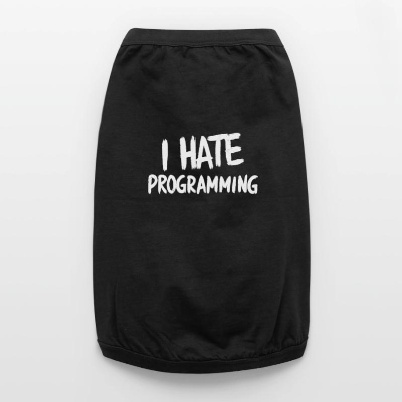 I Hate Programming Fun PC CPU Programmer Premium Organic Dog T-Shirt