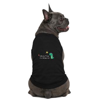 Failed as a Person – I’m a Dinosaur Now - Premium Organic Hunde-T-Shirt - Schwarz - Hinten