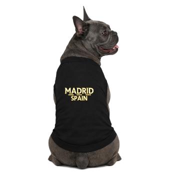 Madrid – Spanien - Premium Organic Hunde-T-Shirt - Schwarz - Hinten