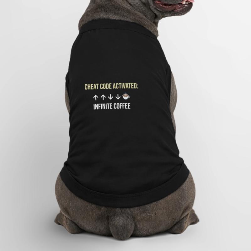 Infinite Coffee Active Cheat Code Premium Organic Dog T-Shirt