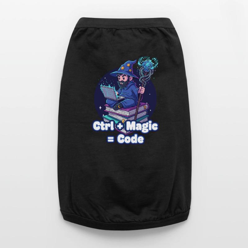 Assistant Ctrl Magic Code T-shirt bio premium pour chien
