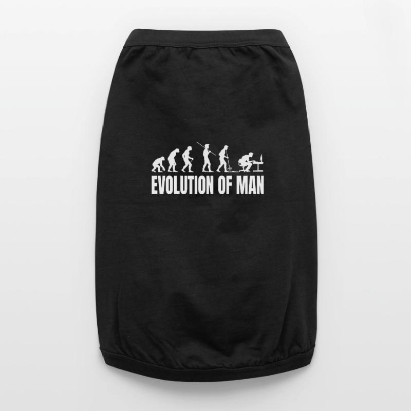 Evolution of Programmierer IT Computer Coder Premium Organic Hunde-T-Shirt