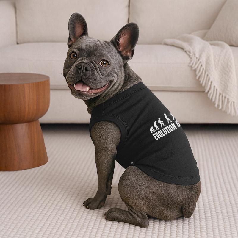 Evolution of Programmierer IT Computer Coder Premium Organic Hunde-T-Shirt