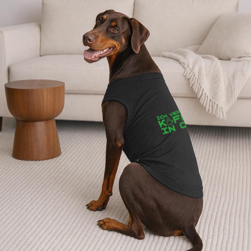 Informatik Verwandle Kaffee in Code Programmierer Premium Organic Hunde-T-Shirt
