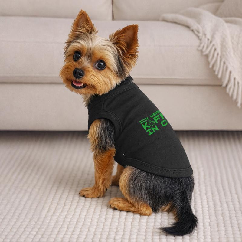 Informatik Verwandle Kaffee in Code Programmierer Premium Organic Hunde-T-Shirt