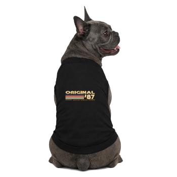 1987 - Premium Organic Hunde-T-Shirt - Schwarz - Hinten