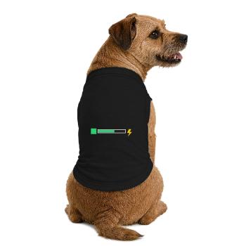 Energy - Premium Organic Hunde-T-Shirt - Schwarz - Hinten
