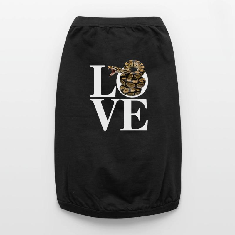 King Python Snakes LOVE Terrarium Python Premium Organic Dog T-Shirt