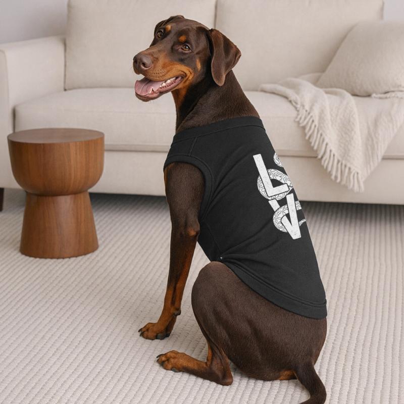 King Python Snakes LOVE Terrarium Python Premium Organic Dog T-Shirt