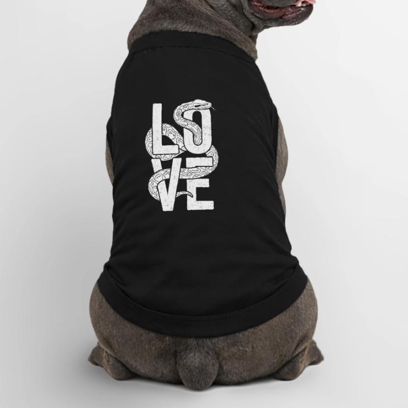 King Python Snakes LOVE Terrarium Python Premium Organic Dog T-Shirt