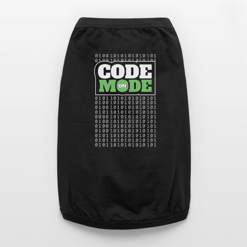 Code Mode Activé - Programmeur Ingénieur logiciel Codeur T-shirt bio premium pour chien
