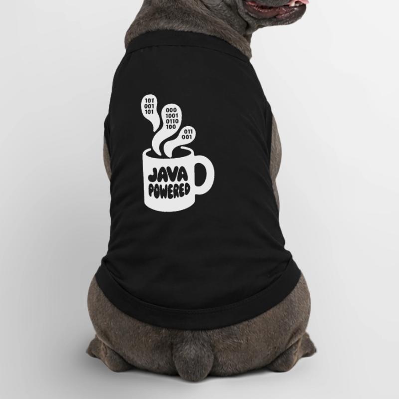 Java Powered Mug: Binary Steam Premium Organic Hunde-T-Shirt