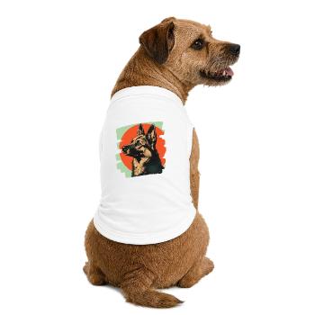 Sheepdog - Premium Organic Dog T-Shirt - white - Back