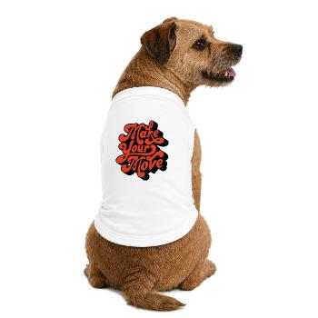 Script rétro de Faire ton Coup - T-shirt bio premium pour chien - blanc - Dos