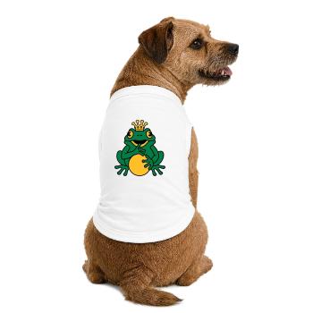 Froschkönig - Premium Organic Hunde-T-Shirt - Weiß - Hinten