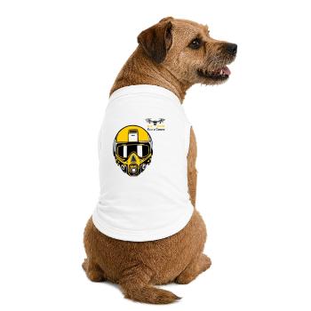 Drohnenpilot 3 - Premium Organic Hunde-T-Shirt - Weiß - Hinten