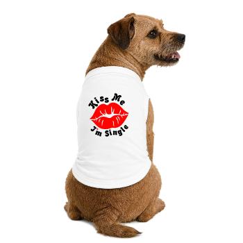 Kiss_Me - Premium Organic Hunde-T-Shirt - Weiß - Hinten