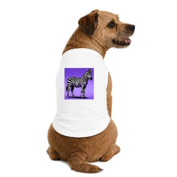 zèbre - T-shirt bio premium pour chien - blanc - Dos
