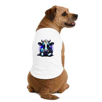 Kuh - Premium Organic Hunde-T-Shirt - Weiß - Hinten