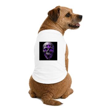 Halloween - Premium Organic Hunde-T-Shirt - Weiß - Hinten