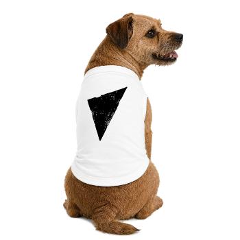 Dreieck | Polygon | Triangle - Premium Organic Hunde-T-Shirt - Weiß - Hinten