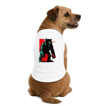 Mecha Techno Bär - Premium Organic Hunde-T-Shirt - Weiß - Hinten
