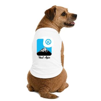 Haut Alpin département des hautes alpes 05 - T-shirt bio premium pour chien - blanc - Dos