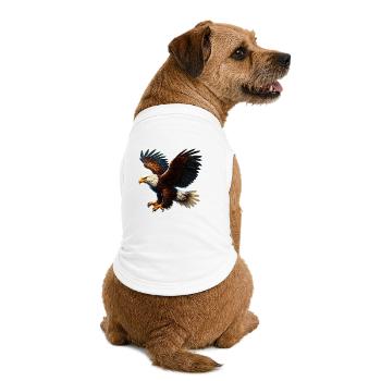 Adler - Premium Organic Hunde-T-Shirt - Weiß - Hinten
