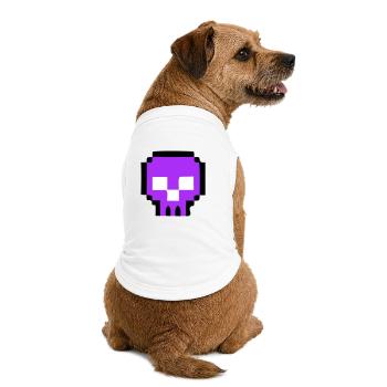 Fin du jeu de Pixel Skull - T-shirt bio premium pour chien - blanc - Dos