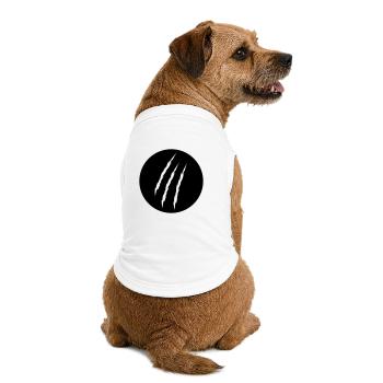 claw - Premium Organic Dog T-Shirt - white - Back