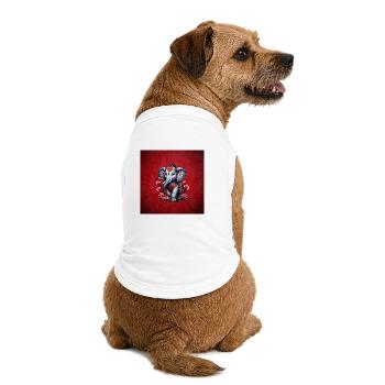 Majestätischer Elefant im traditionellen japanischen Stil. - Premium Organic Hunde-T-Shirt - Weiß - Hinten