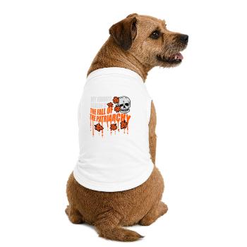 Ma saison préférée est La chute du patriarcat - T-shirt bio premium pour chien - blanc - Dos