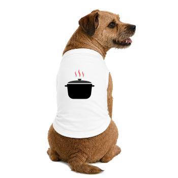 Kochtopf Dampf Kochen - Premium Organic Hunde-T-Shirt - Weiß - Hinten