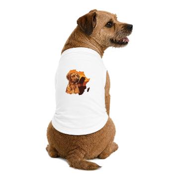Ridgeback rhodésien - T-shirt bio premium pour chien - blanc - Dos