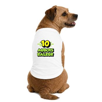 Aubois râleur - T-shirt bio premium pour chien - blanc - Dos