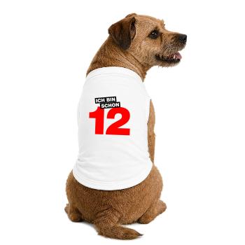 Ich bin schon 12 - Premium Organic Hunde-T-Shirt - Weiß - Hinten