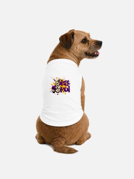 NZS BXN Graffiti – Antifaschistisches Statement - Premium Organic Hunde-T-Shirt - Weiß