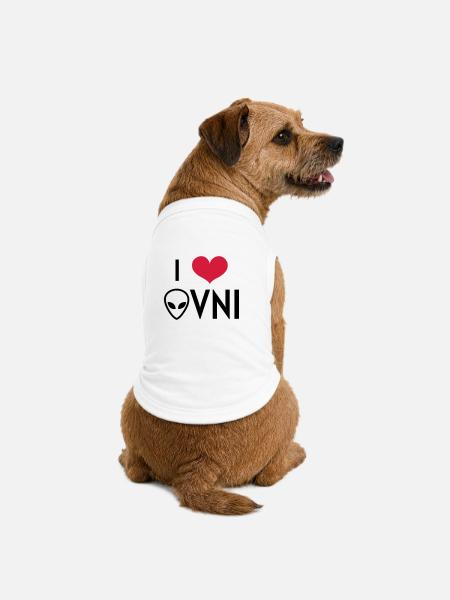 OVNI - UFO - Alien - Espace - Extraterrestre - Premium Organic Dog T-Shirt - white