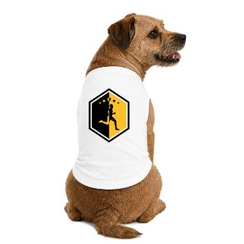 Course à Pied / Running / Jogging / Coureur - T-shirt bio premium pour chien - blanc - Dos