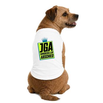 Junggesellenabschied JGA Neon Design - Premium Organic Hunde-T-Shirt - Weiß - Hinten