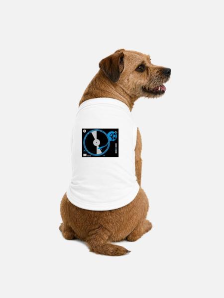 turntables - Premium Organic Dog T-Shirt - white