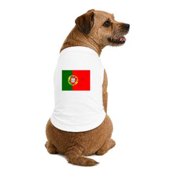 Flag of Portugal - Premium Organic Dog T-Shirt - white - Back